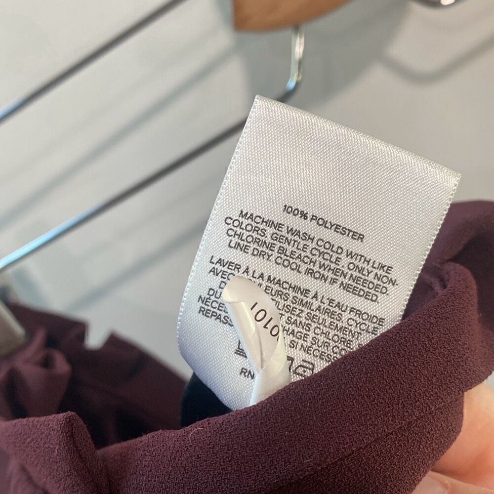 Express Womens Solid Belted Polyester Ankle High … - image 7